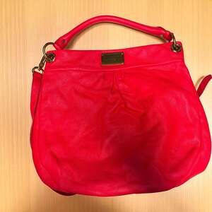 Marc by Marc Jacobs Classic Q Hillier Hobo Bag in Raspberry Red